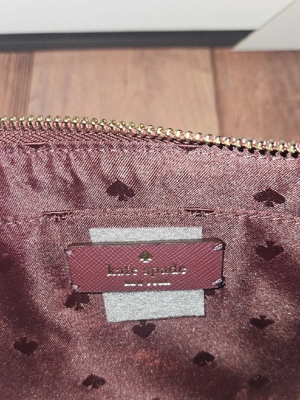 kate spade Maroon and Rose Glitter Crossbody Bag